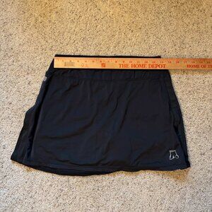 Black Skirt Sports Gym Girl Ultra Running Skirt - S